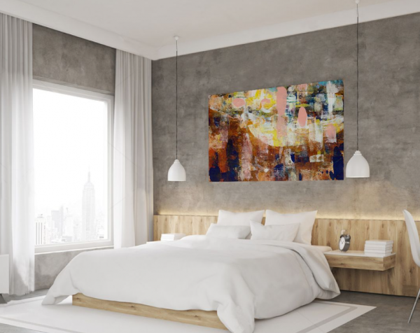 Lukisan abstrak yang memberikan kesan eksentrik